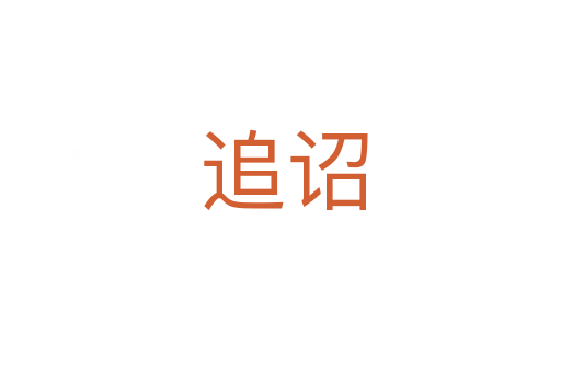 追诏