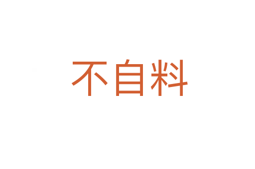不自料