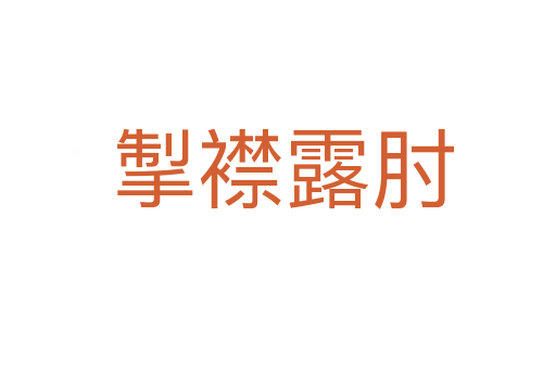掣襟露肘