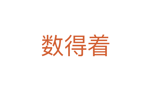 数得着